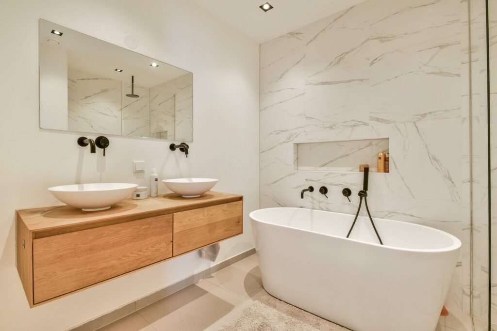 Modern minimalist bathroom renovation